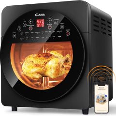 Robot de cocina inteligente con wifi OEM, venta al por mayor de fábrica QANA, freidora de aire eléctrica digital antiadherente, máquina tostadora, olla de aire