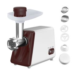 Picadora de carne QANA Home con engranajes metálicos duraderos, cabezal de molienda de 1600 W, nueva estructura de bloqueo