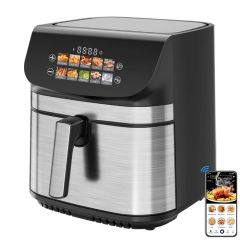 Freidora de aire de dos elementos calefactores, estilo moderno, para uso doméstico, gran capacidad, 9 l, pantalla colorida, nueva, 2025