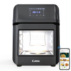 Freidora de aire caliente de fábrica (2025) con gran pantalla digital colorida, horno inteligente con control digital y gran capacidad.