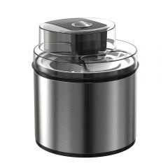 Máquina para hacer helados Máquina automática para hacer helados con pantalla LED y temporizador para helados Batidos Sorbete Recipiente para congelador con doble aislamiento Tamaño compacto