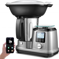 Robot de cocina multifunción Sunmaki, robot de cocina con plataforma de pesaje