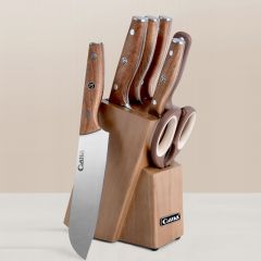 Cuchillo de cocina de acero inoxidable Qiao Wife Firefox, juego de siete tijeras para cortar huesos en casa