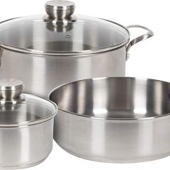 Batería de cocina Frigidaire 11FFSPAN02 Ready Cook, 5 piezas, acero inoxidable, 5 piezas