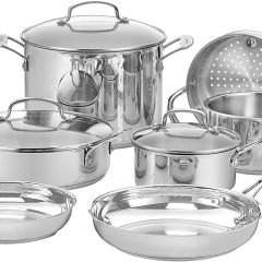 Juego de utensilios de cocina Cuisinart 77-11G Classic de acero inoxidable de 11 piezas - Plateado