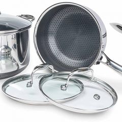 Juego de utensilios de cocina híbridos HexClad de 6 piezas