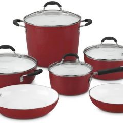 Juego de utensilios de cocina Cuisinart Elements de 10 piezas, color rojo
