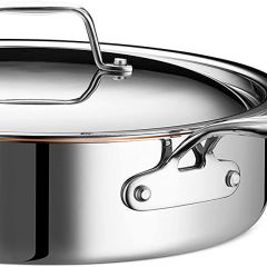 Sartén Legend Stainless de 5 cuartos con núcleo de cobre y 5 capas de acero inoxidable con tapa