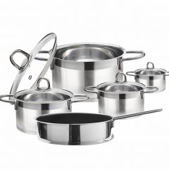Olla de cocina Ollas de acero inoxidable Sartenes Emeril Chef Cocina Comedor Plata