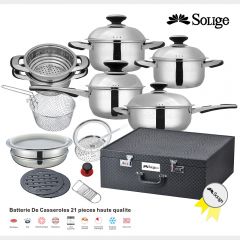 Batterie De Casseroles 21 pieces haute qualite