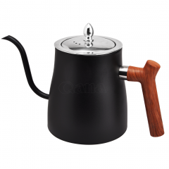 Hervidor de agua fría de acero inoxidable con boquilla larga vintage