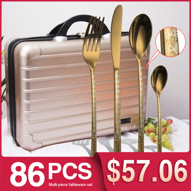 86 piezas de Champagne + Láser + Maleta Champagne láser