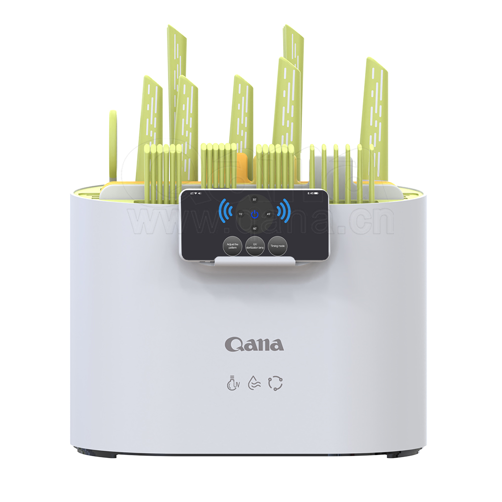 Soporte para cuchillos de cocina con lámpara UV para esterilización UV, con operación con una sola tecla, para matcha verde