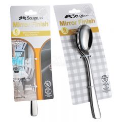 Vajilla para el hogar QANA de 6 piezas, venta al por mayor, OEM, juego de cubiertos de acero inoxidable para cocina, incluye tenedores y cucharas