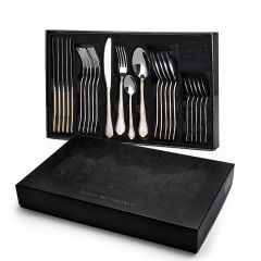 Juego de cubiertos de 30 piezas + caja de regalo