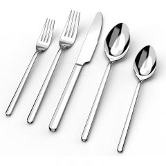 Juego de cubiertos de 20 piezas para 4 personas, cubiertos de acero inoxidable 18/10 pulidos a espejo, aptos para lavavajillas para el hogar y el restaurante
