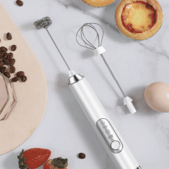 Espumador de café, espumador de leche eléctrico, portátil, para repostería casera, batidor de huevos, crema