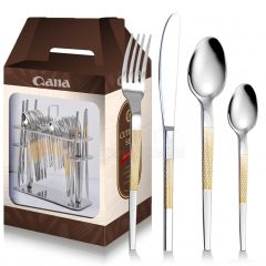 Venta caliente de cubiertos de acero inoxidable, vajilla, cuchillo y tenedor, cuchara para la cena