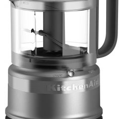 Miniprocesador de alimentos KitchenAid KFC3516CU de 3,5 tazas, color plateado Contour